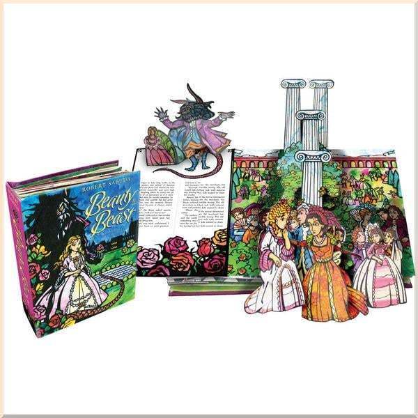 Hardcover Beauty & the Beast: A Pop-up Book of the Classic Fairy Tale by Robert Sabuda หนังสือ ปกแข็ง