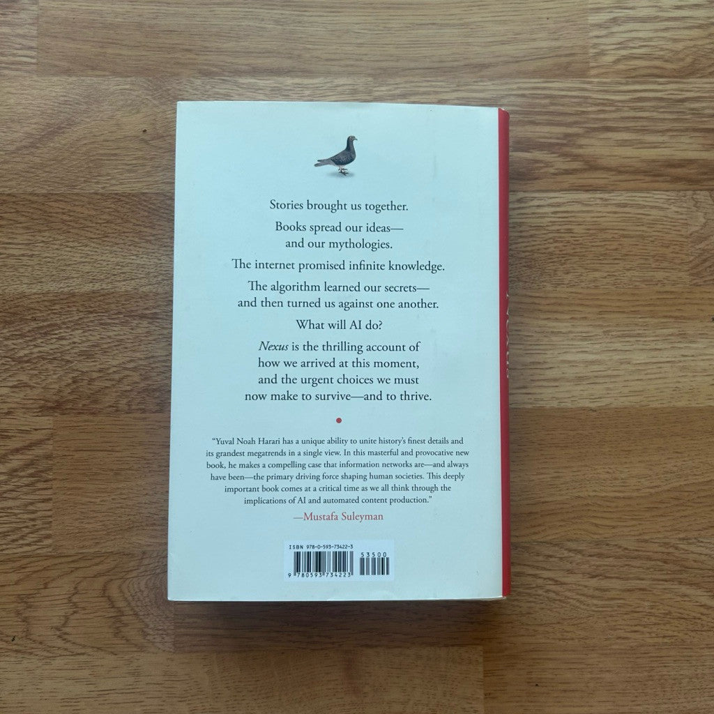 Hardcover Nexus: A Brief History of Information Networks from the Stone Age to AI by Yuval Noah Harari หนังสือ ปกแข็ง