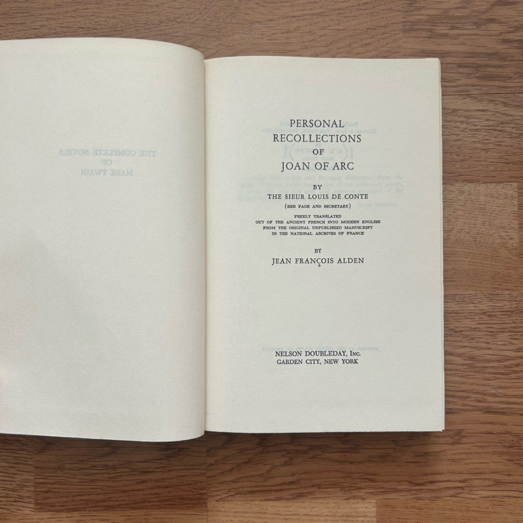Hardcover Personal Recollections of Joan of Arc by Mark Twain หนังสือ  ปกแข็ง
