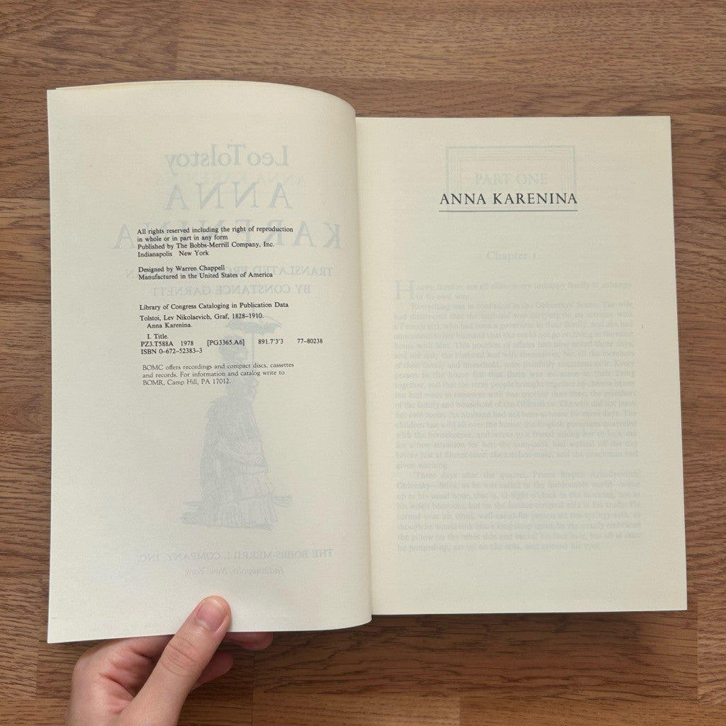 Hardcover Anna Karenina by Leo Tolstoy หนังสือ ภาษาอังกฤษ ปกแข็ง