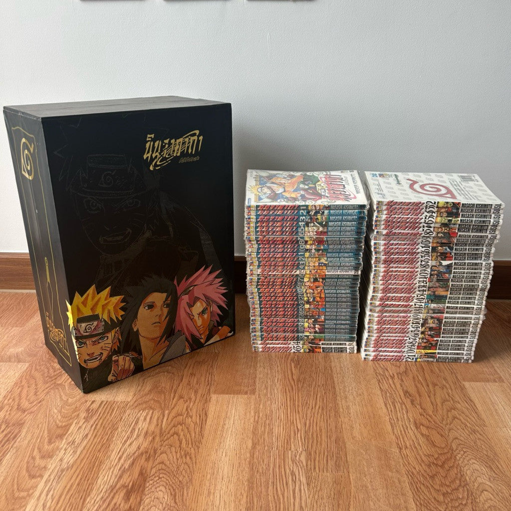 Boxset นินจาคาถา โอ้โฮเฮะ นารูโตะ 72 เล่มจบ Box Set Naruto มังงะ นารูโตะ สันขาว