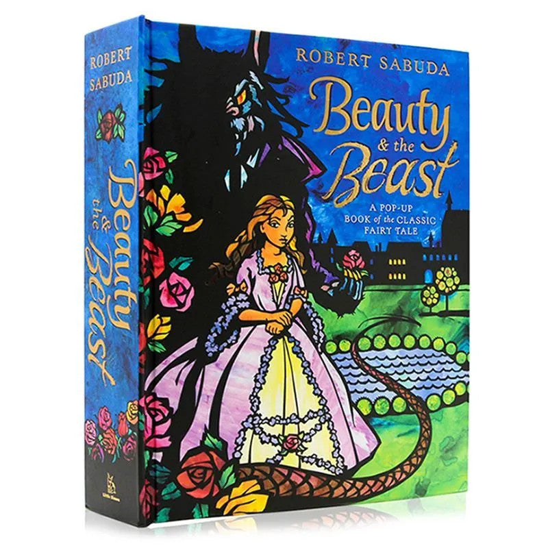 Hardcover Beauty & the Beast: A Pop-up Book of the Classic Fairy Tale by Robert Sabuda หนังสือ ปกแข็ง
