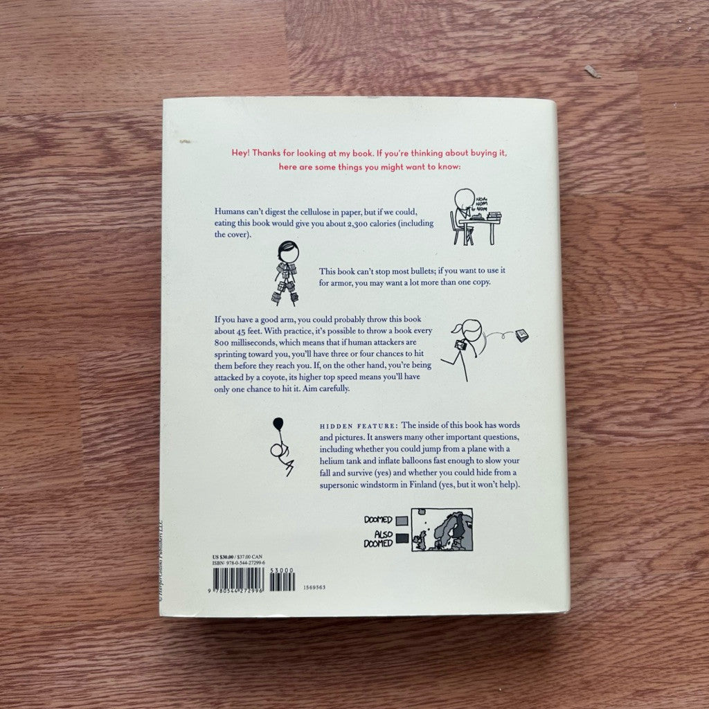 Hardcover What If?: Serious Scientific Answers to Absurd Hypothetical Questions by Randall Munroe หนังสือ ปกแข็ง