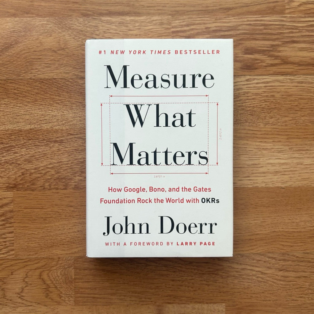 Hardcover Measure What Matters by John Doerr หนังสือ ปกแข็ง