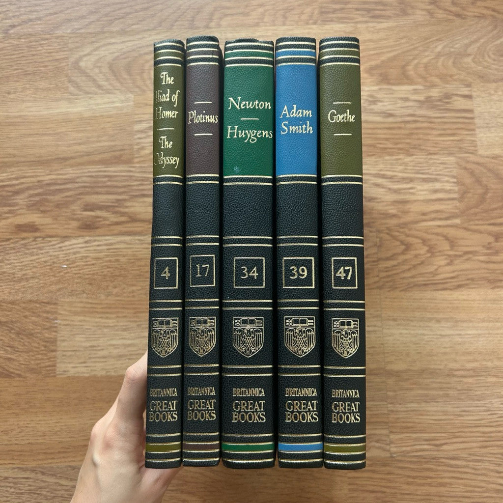 Hardcover Homer / Plotinus / Newton & Huygens / Adam Smith / Goethe หนังสือ ภาษาอังกฤษ ปกแข็ง