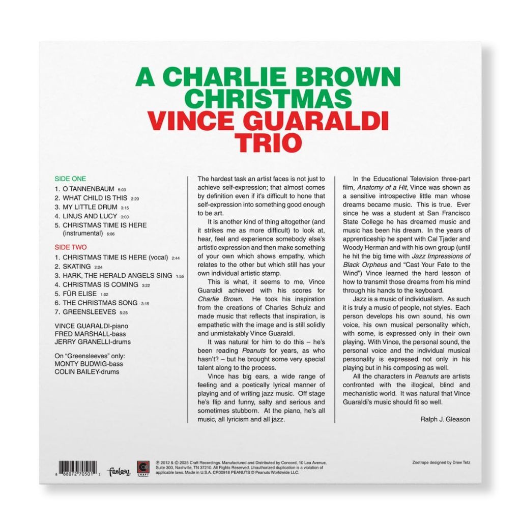Preorder🔥 แผ่นเสียง Vinyl LP A Charlie Brown Christmas 60th Anniversary Zoetrope [ใหม่และซีล SS]