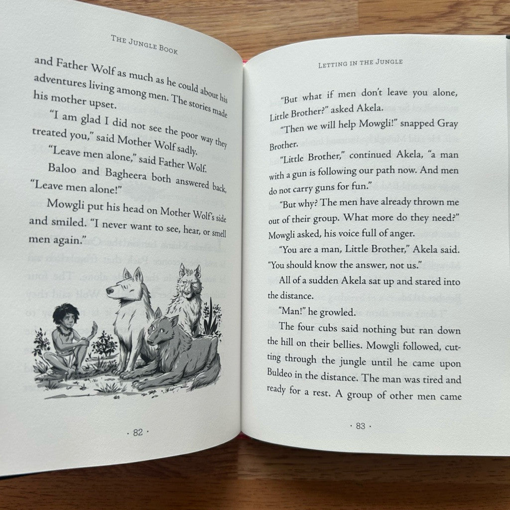Hardcover The Jungle Book by Rudyard Kipling หนังสือ ปกแข็ง