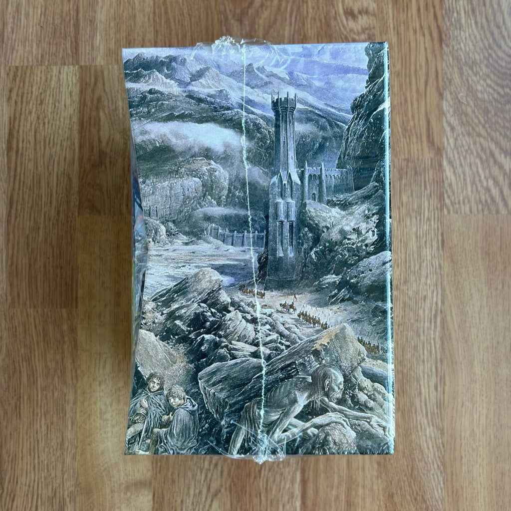 Hardcover J. R. R. Tolkien - The Hobbit & The Lord of the Rings Illustrated by Alan Lee Box Set หนังสือ ปกแข็ง
