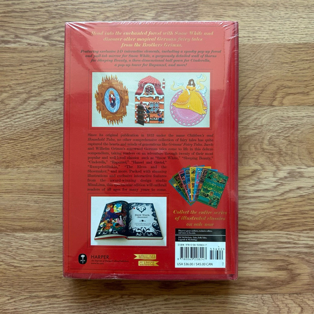 Hardcover Snow White and Other Grimms' Fairy Tales (MinaLima Edition) หนังสือ ปกแข็ง