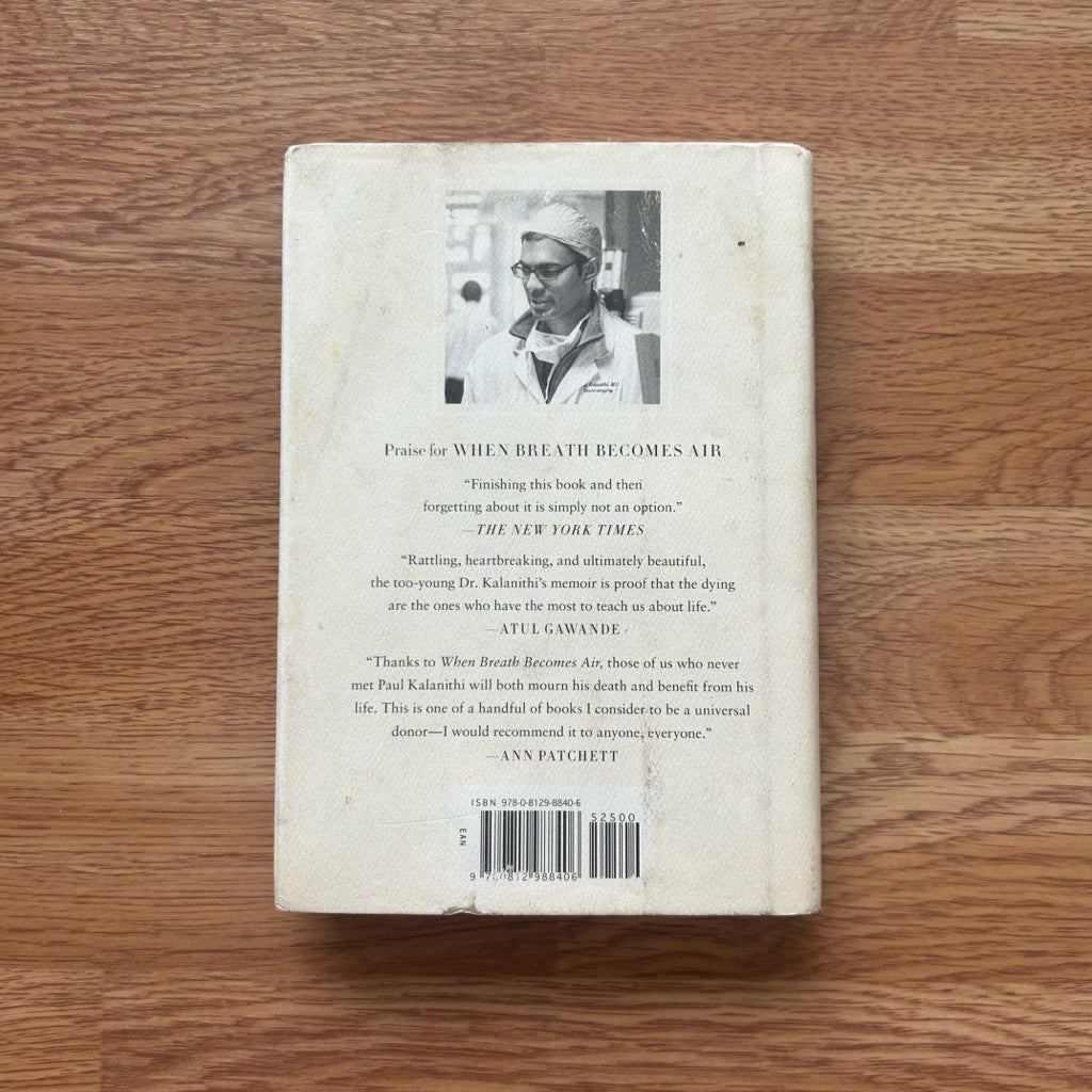 Hardcover When Breath Becomes Air by Paul Kalanithi หนังสือ ภาษาอังกฤษ ปกแข็ง