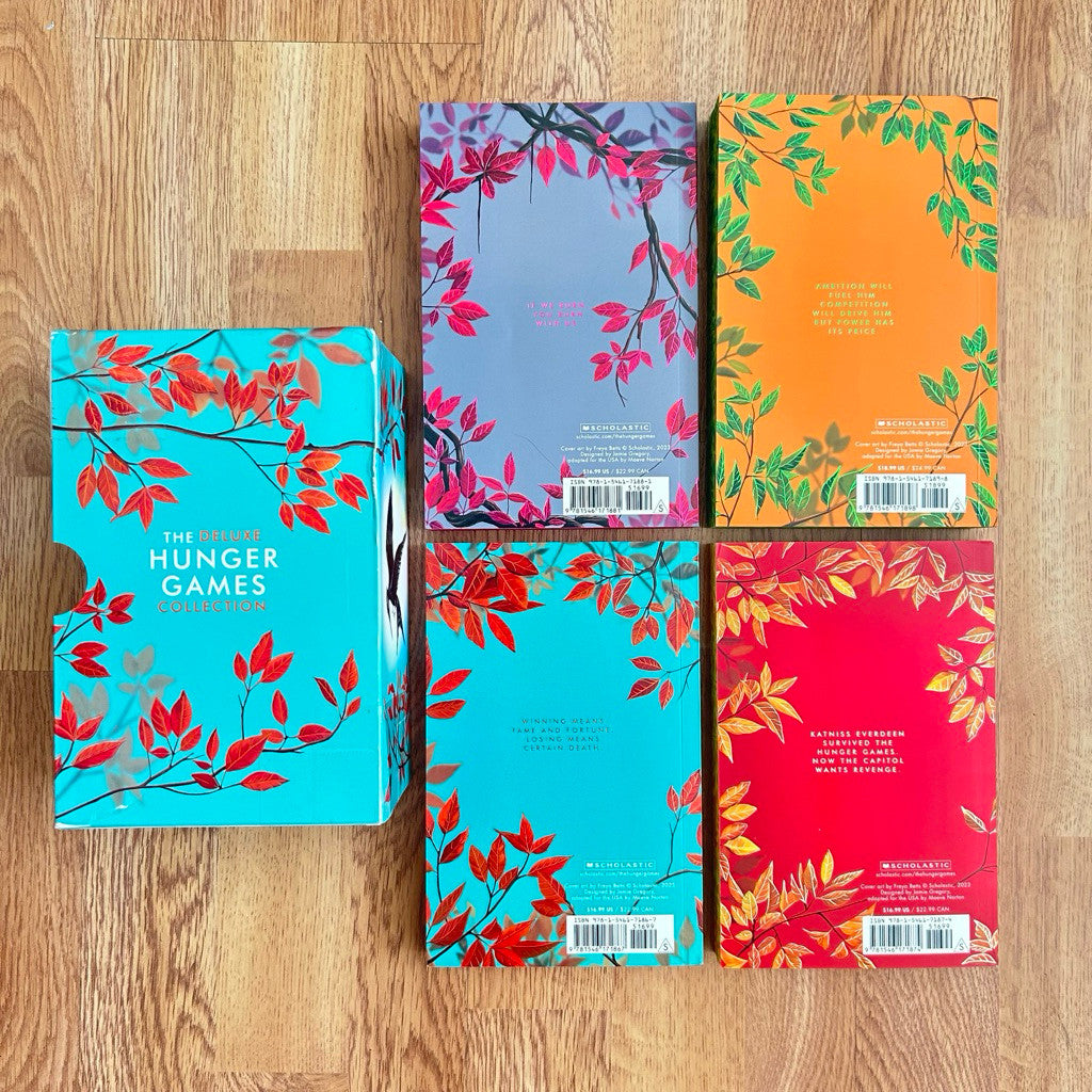 Box Set 4-Book Paperback The Hunger Games, Catching Fire, Mockingjay, The Ballad of Songbirds - Suzanne Collins
