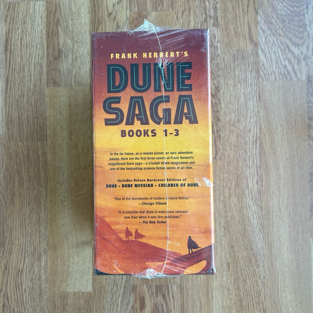 พร้อมส่ง🔥Hardcover Frank Herbert Deluxe Hardcover Boxed Set: Dune, Dune Messiah, and Children of Dune หนังสือ ปกแข็ง