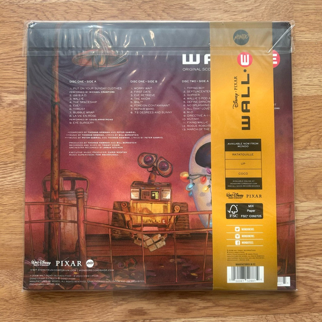 พร้อมส่ง🔥 แผ่นเสียง Vinyl LP Thomas Newman - Wall-E Mondo แผ่นไวนิล [ใหม่และซีล SS]