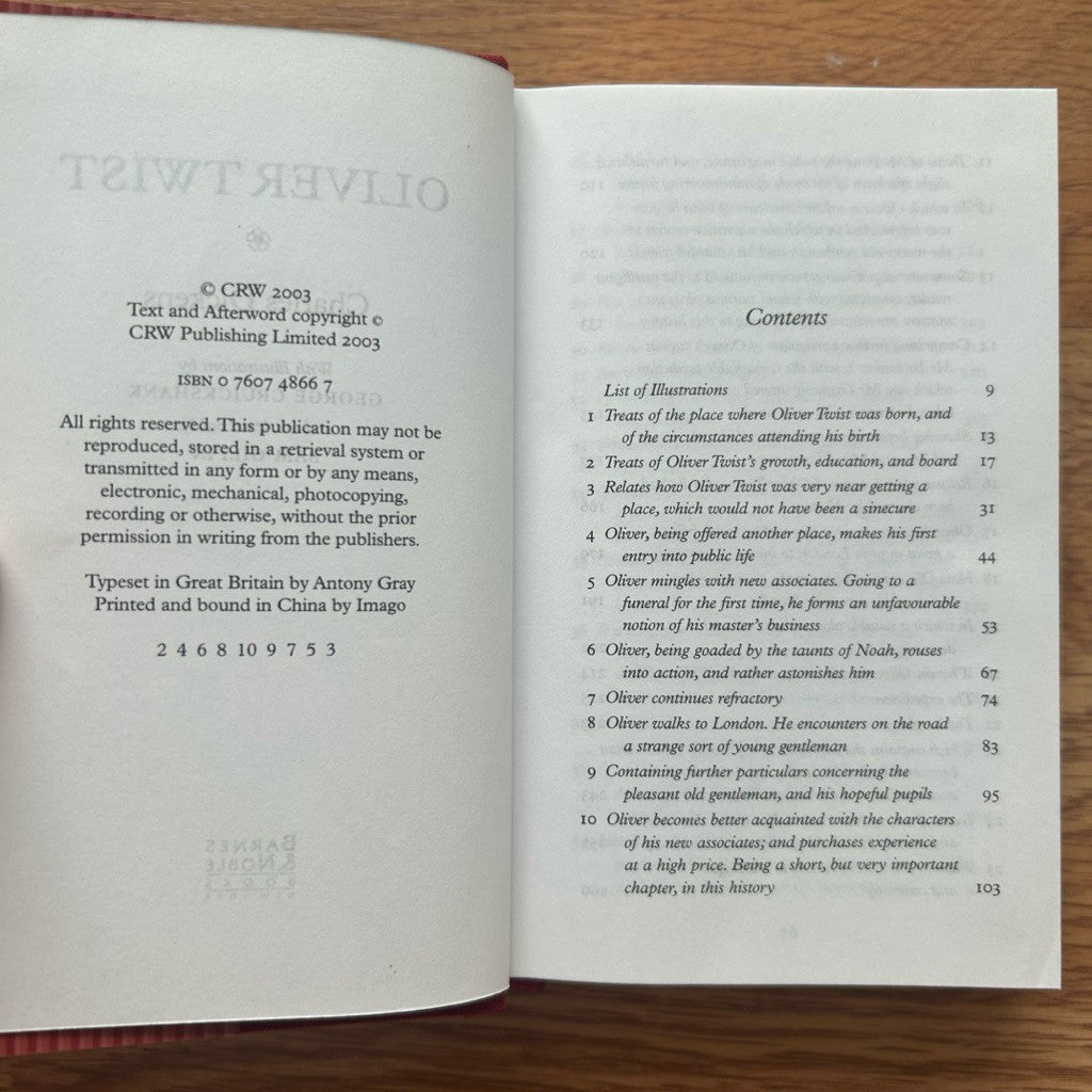 Hardcover Oliver Twist by Charles Dickens หนังสือ ภาษาอังกฤษ ปกแข็ง