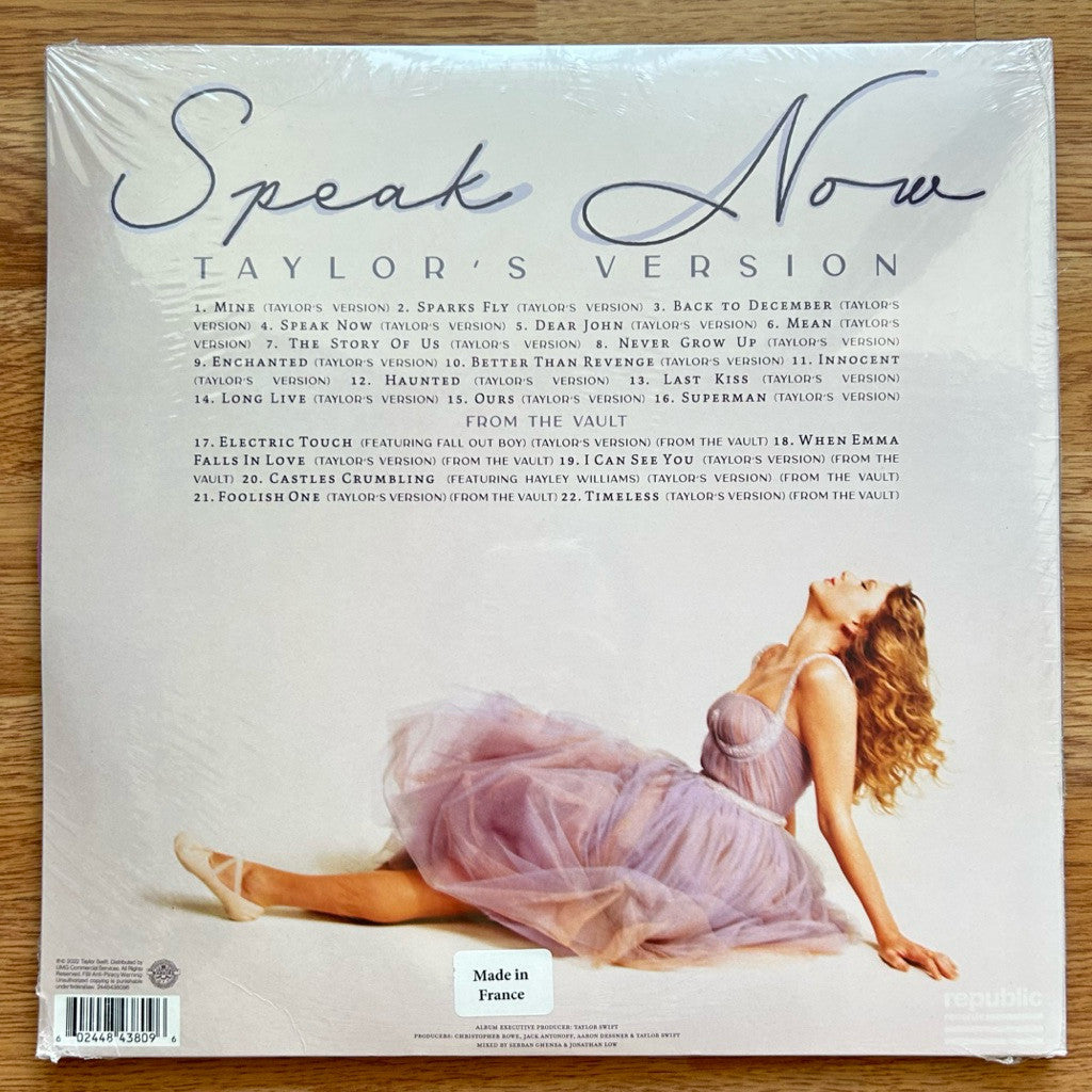 พร้อมส่ง🔥 แผ่นเสียง Vinyl LP Taylor Swift - Speak Now (Taylor’s Version) แผ่นไวนิล [ใหม่และซีล SS]