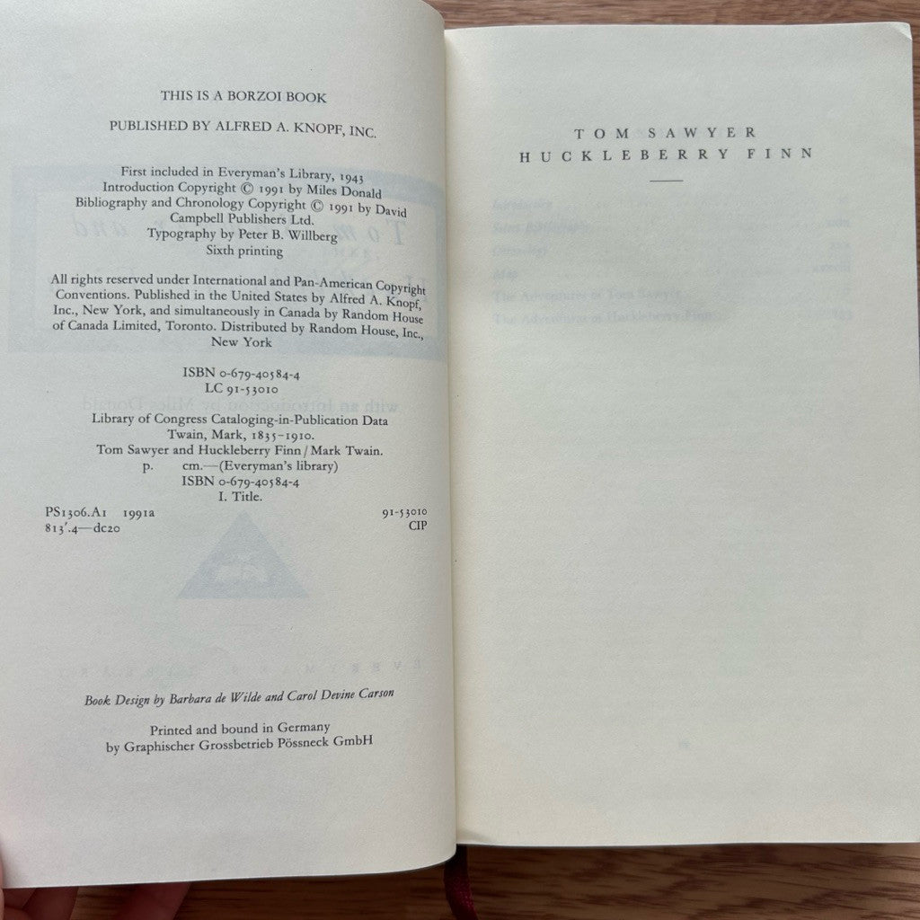 Hardcover Tom Sawyer & Huckleberry Finn by Mark Twain หนังสือ  ปกแข็ง