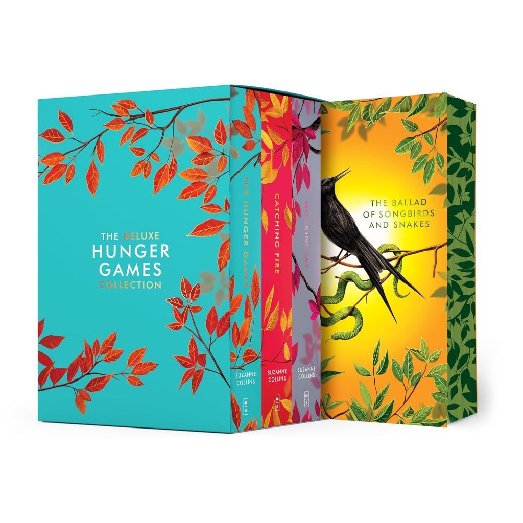 Box Set 4-Book Paperback The Hunger Games, Catching Fire, Mockingjay, The Ballad of Songbirds - Suzanne Collins