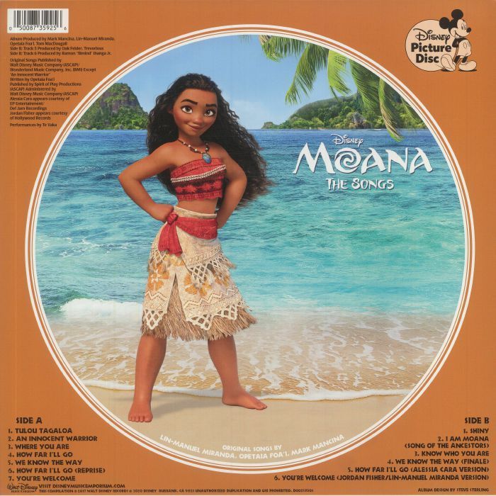 พร้อมส่ง🔥แผ่นเสียง Vinyl LP Moana Picture Disc Vinyl แผ่นไวนิล