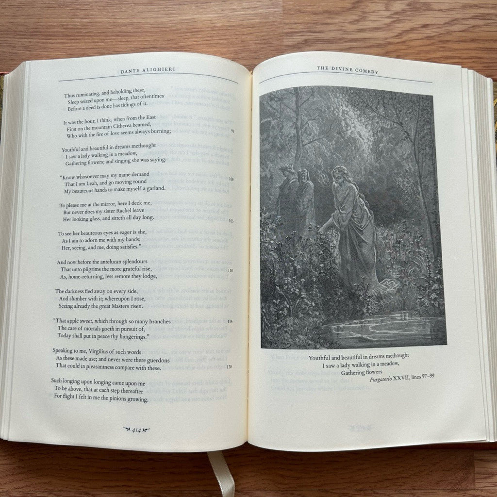 Hardcover The Divine Comedy by Dante Alighieri หนังสือ ภาษาอังกฤษ ปกแข็ง