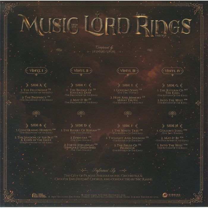 Preorder🔥 แผ่นเสียง Vinyl LP Music From Lord Of The Rings Trilogy [ใหม่และซีล SS]