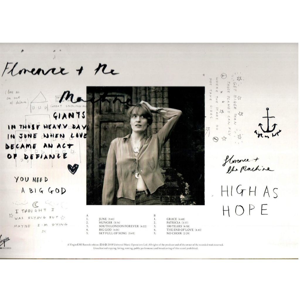 พร้อมส่ง🔥 แผ่นเสียง Vinyl LP Florence + The Machine - High As Hope [ใหม่และซีล SS]