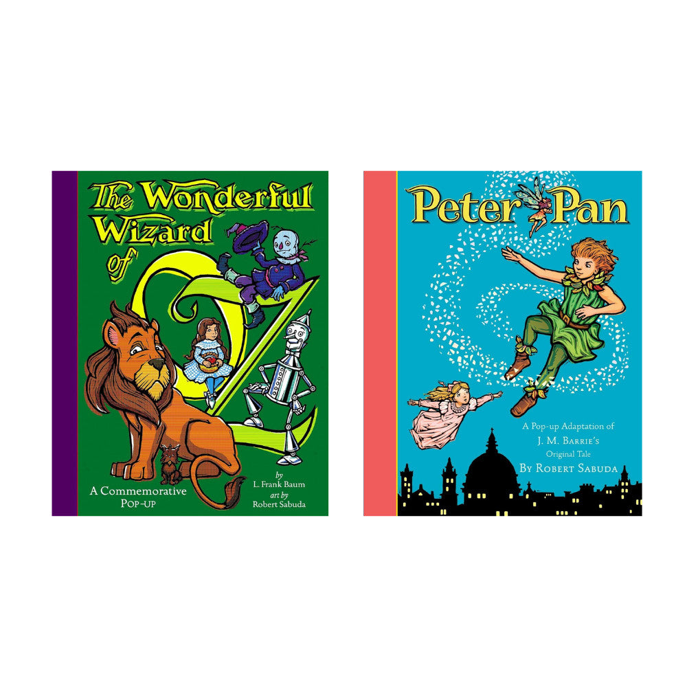 Hardcover The Wonderful Wizard of Oz / Peter Pan : A Commemorative Pop-Up หนังสือ ปกแข็ง
