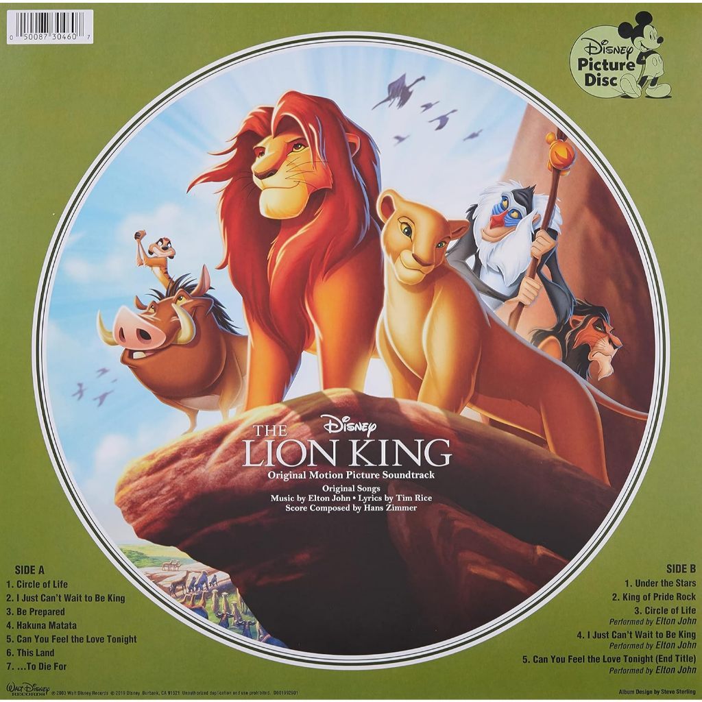 พร้อมส่ง🔥 แผ่นเสียง Vinyl LP The Lion King Picture Vinyl แผ่นไวนิล [ใหม่และซีล SS]