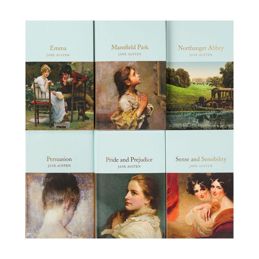 พร้อมส่ง🔥 Gilded-edge Hardcover Jane Austen 6 Books Box Set Pride and Prejudice, Sense and Sensibility and others
