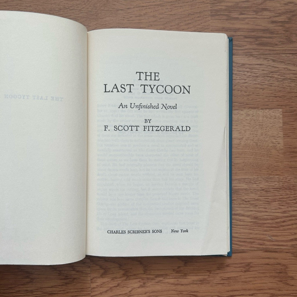 Hardcover The Last Tycoon by F. Scott Fitzgerald หนังสือ ภาษาอังกฤษ ปกแข็ง