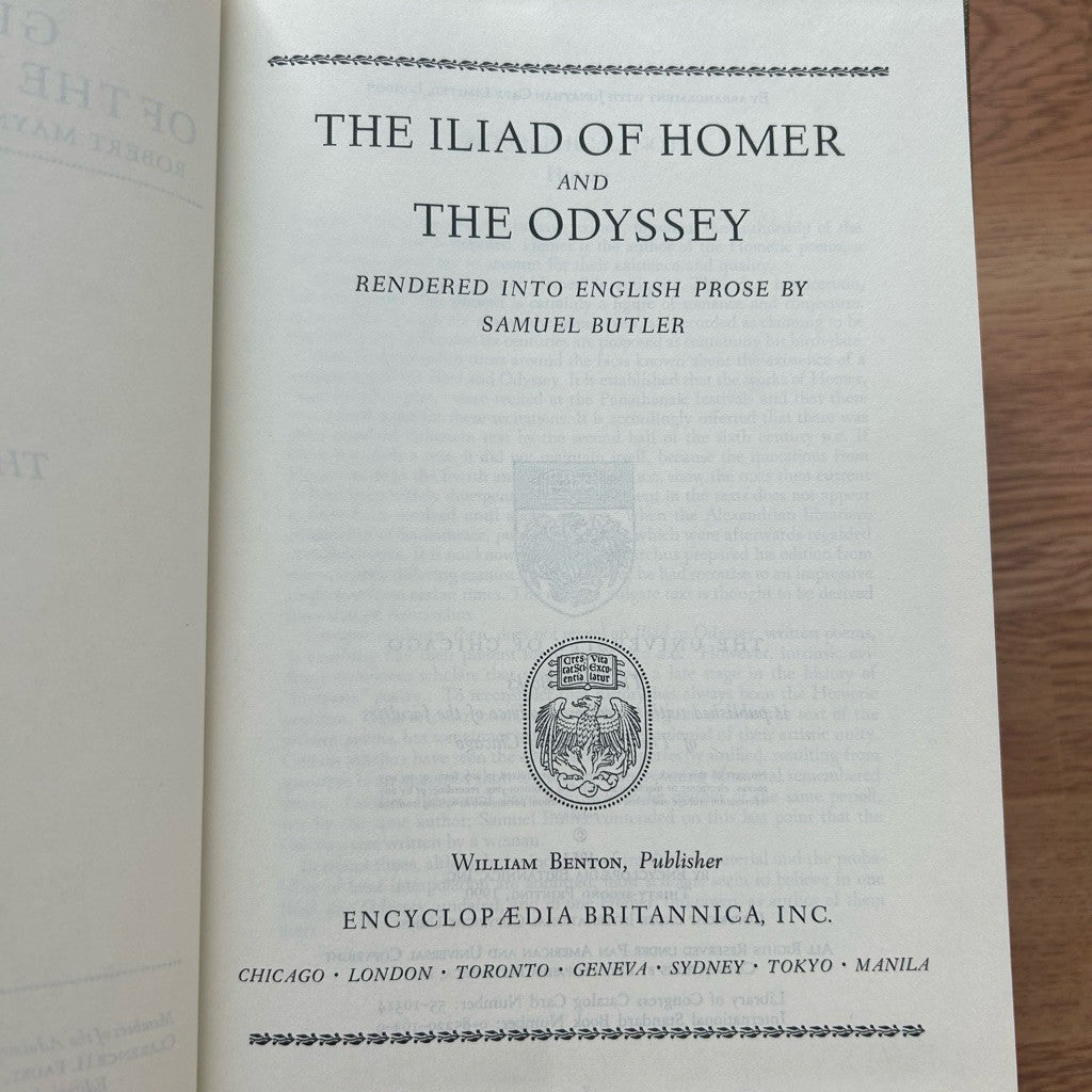 Hardcover Homer / Plotinus / Newton & Huygens / Adam Smith / Goethe หนังสือ ภาษาอังกฤษ ปกแข็ง