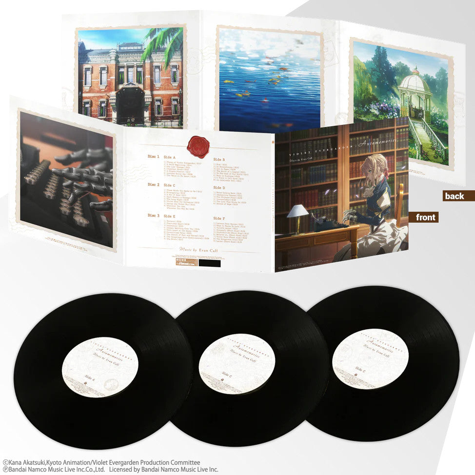 พร้อมส่ง🔥แผ่นเสียง Vinyl LP Evan Call - Violet Evergarden Original Soundtrack แผ่นไวนิล [ใหม่และซีล SS]