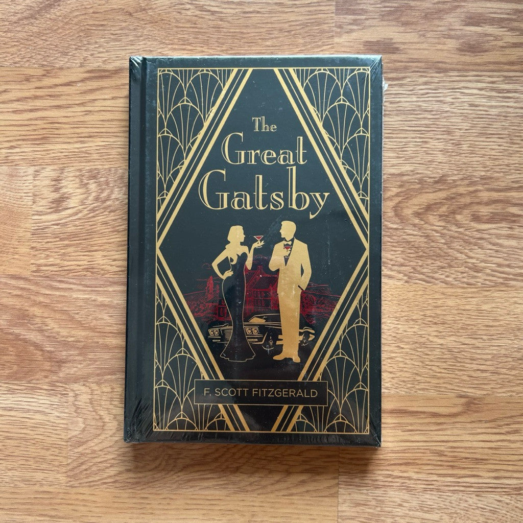 Gilded-edge hardcover The Great Gatsby by F. Scott Fitzgerald หนังสือภาษาอังกฤษ ปกแข็ง ขอบทอง