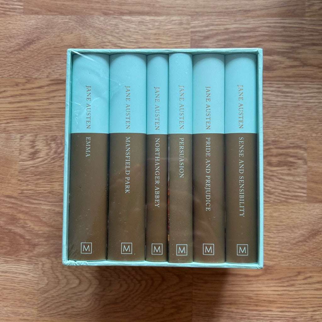 พร้อมส่ง🔥 Gilded-edge Hardcover Jane Austen 6 Books Box Set Pride and Prejudice, Sense and Sensibility and others