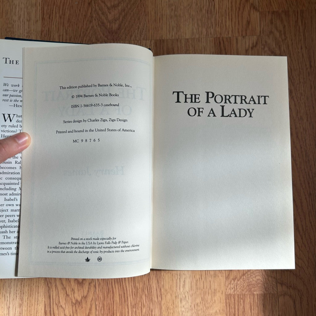 Hardcover The Portrait of a Lady by Henry James หนังสือ ภาษาอังกฤษ ปกแข็ง