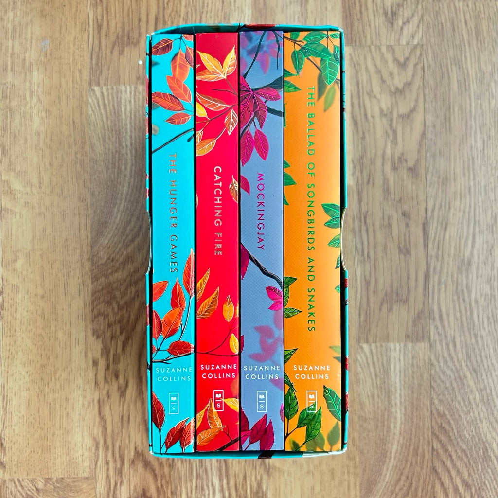 Box Set 4-Book Paperback The Hunger Games, Catching Fire, Mockingjay, The Ballad of Songbirds - Suzanne Collins