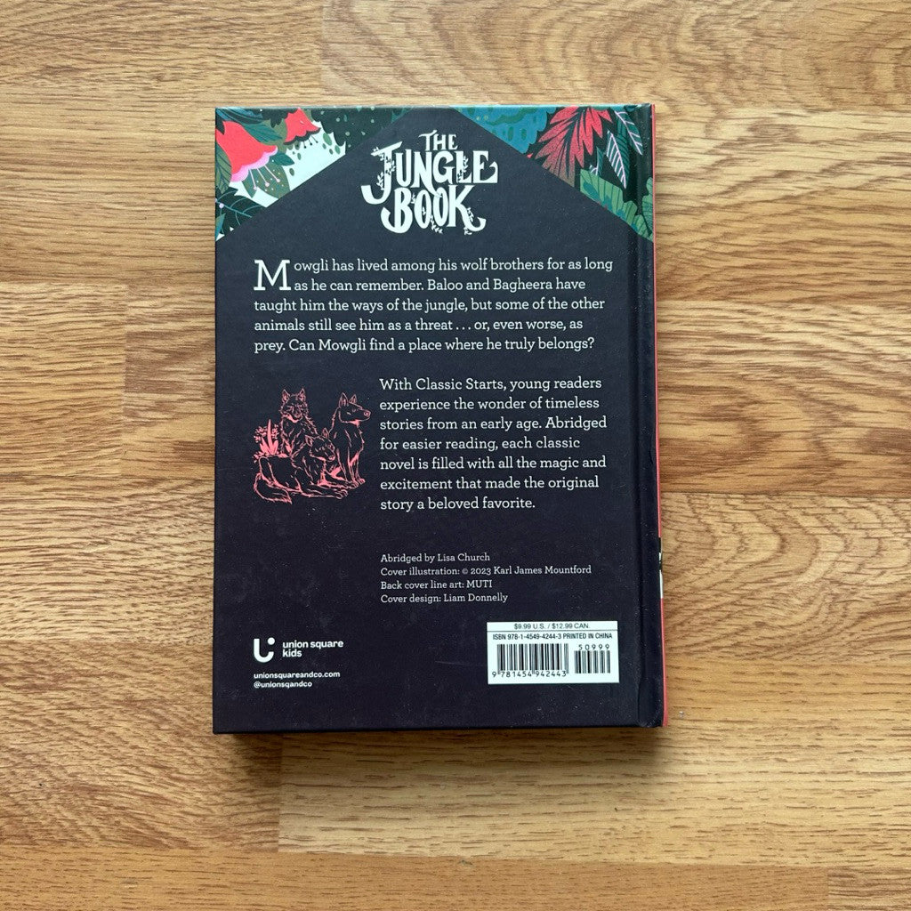 Hardcover The Jungle Book by Rudyard Kipling หนังสือ ปกแข็ง
