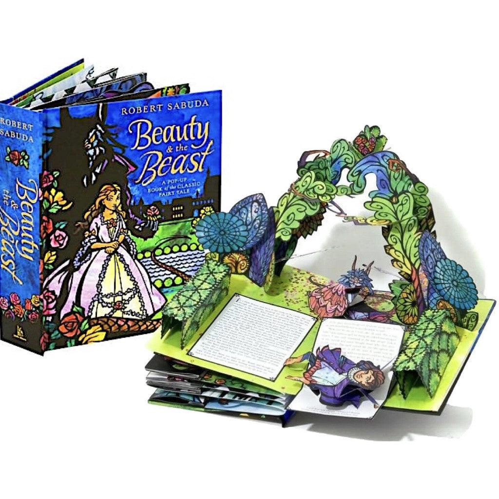 Hardcover Beauty & the Beast: A Pop-up Book of the Classic Fairy Tale by Robert Sabuda หนังสือ ปกแข็ง