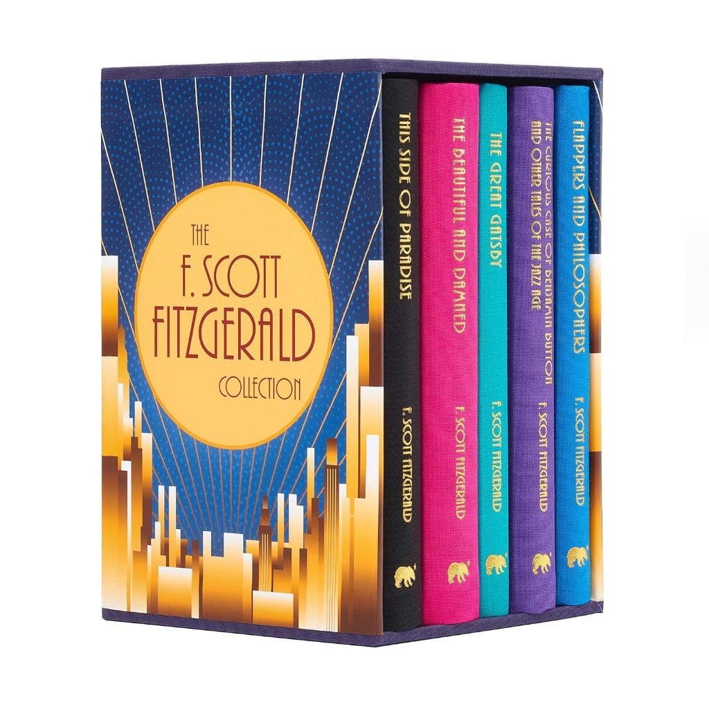 5 Hardcover Books Box Set of F. Scott Fitzgerald - The Great Gatsby, The Side of Paradise etc ชุดหนังสือ ปกแข็ง 5 เล่ม