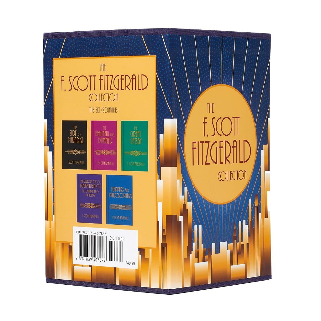 5 Hardcover Books Box Set of F. Scott Fitzgerald - The Great Gatsby, The Side of Paradise etc ชุดหนังสือ ปกแข็ง 5 เล่ม