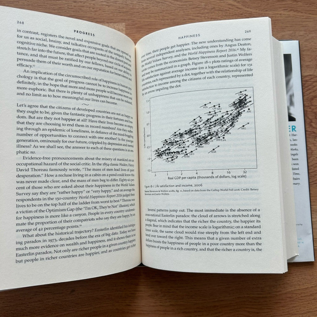 Hardcover Enlightenment Now: The Case for Reason, Science, Humanism, and Progress by Steven Pinker หนังสือ ปกแข็ง