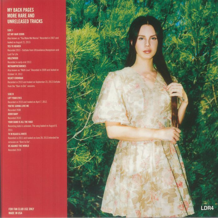 พร้อมส่ง🔥 แผ่นเสียง vinyl Lana DEL REY - My Back Pages ไวนิล LP  [ใหม่และซีล SS]
